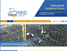 Tablet Screenshot of mgdconstrucciones.com